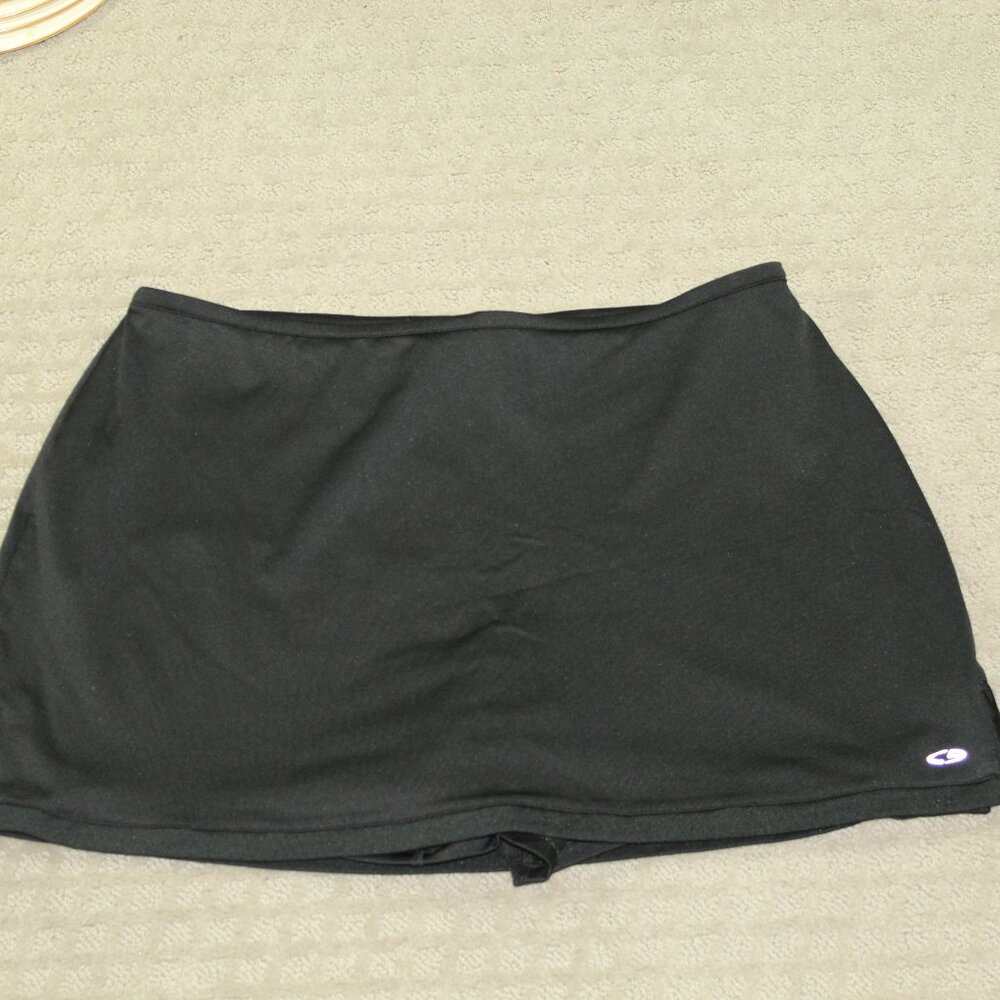 Champion Womens Large Skort Black Dri-fit Stretch Tennis Golf EUC - Picture 2 of 8